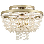 Stonybrook Ceiling Light - Gold / Quartz