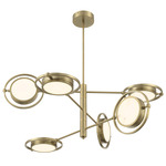 Spectr Chandelier - Soft Brass / Alabaster