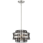 Presten Pendant - Brushed Nickel / Coal