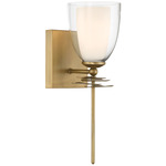 Elowen Bathroom Sconce - Legacy Brass / Clear / Etched Glass