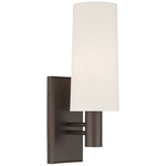 Draxen Wall Sconce - Dark Bronze / White