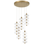 Bollavino Pendant - Legacy Brass / Clear