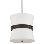 Dalvor Pendant - Dark Bronze / White