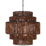 Beaudelle Multi Tier Pendant - Dark Bronze / Dark Brown