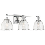 Wynnfrost Bathroom Vanity Light - Chrome / Clear