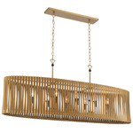 Aven Linear Chandelier - Sand Coal / Painted Legacy Brass