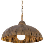 Zinnia Pendant - Antique Brass / Antique Brass