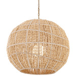 Cavara Pendant - Legacy Brass / Ivory