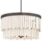 Briscade Pendant - Dark Bronze / Off White