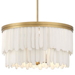 Briscade Pendant - Legacy Brass / Off White