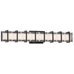 Sevryn Bathroom Vanity Light - Dark Matte Black / Clear Textured