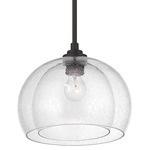 Glint Convertible Pendant - Dark Bronze / Clear Seeded