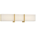 High Rise Bath Bar - Legacy Brass / Mitered White