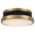 Purelight Ceiling Light - Legacy Brass / Dark Matte Black / Etched Opal