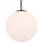 Marbelle Pendant - Dark Bronze / Etched Opal