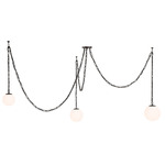 Marbelle Multi Light Pendant - Dark Bronze / Etched Opal