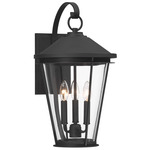 Outremont Outdoor Wall Sconce - Sand Coal / Clear