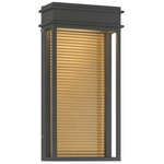 Clyne Outdoor Wall Sconce - Sand Coal / Clear