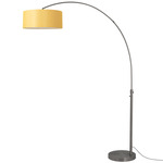 Float Arc Floor Lamp - Black Nickel / Mustard