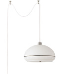 Morelli Swag Pendant - Satin Nickel / Black Nickel / White