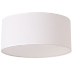 Stretch 18 inch Ceiling Light - Weathered Brass / White