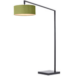 Stretch Arc Floor Lamp - Black / Avocado