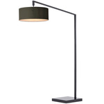 Stretch Arc Floor Lamp - Black / Black