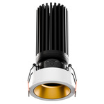 Copa Mini 3 inch Round Flanged Regress Downlight with Housing - White / Gold
