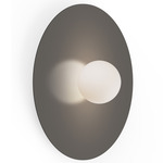 Bola Disc Wall / Ceiling Light - Taupe / Opaline