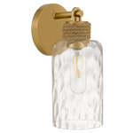 Baltic Wall Sconce - Brushed Gold / Clear Water