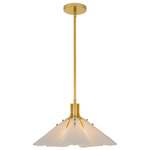 Milton Convertible Pendant - Light Gold / White