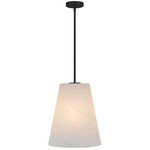 Peregrine Alabaster Pendant - Matte Black / Alabaster