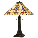 Draxen Table Lamp - Valiant Bronze / Multicolor