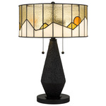 Blackwood Table Lamp - Matte Black / Multicolor