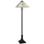 Duvane Floor Lamp - Matte Black / Multicolor