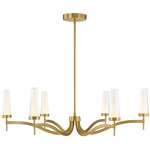 Butler Chandelier - Warm Brass / Clear