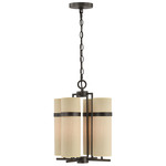 Weston 4-Light Chandelier - Mediterranean Bronze / Beige