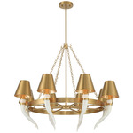 Hearne Chandelier - Warm Brass / Warm Brass