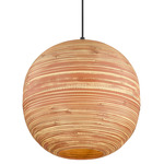 Pharr Pendant - Matte Black / Spun Bamboo