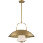 Lehigh Pendant - Warm Brass / White Opal