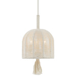 Lunara Pendant - White Alabaster / White