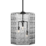 Reddick Pendant - Matte Black / Clear