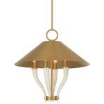 Hearne Pendant - Warm Brass / Warm Brass