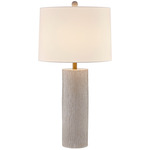 Amanda Table Lamp - Distressed White / White