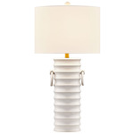 Cindy Table Lamp - White / White