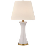 Dana Table Lamp - Ceramic / Brass / White