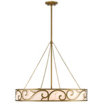 Halstead Chandelier - Antique Patina / Alabaster