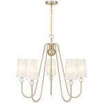 Sheldon Chandelier - Noble Brass / Ice