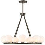 Loudon Chandelier - Mediterranean Bronze / Strie