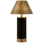 Molly Rechargeable Table Lamp - Black / Brass